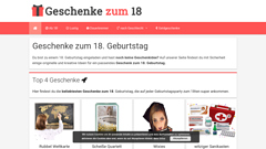 Details : Geschenkideen zum 18. Geburstag