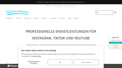 Details : Followersheaven.de - Homepage für Social Media Vermittlung