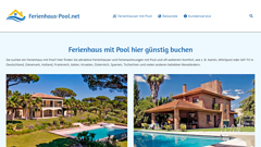 Ferienhaus mit privatem Pool finden