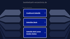 Details : Bankleitzahlen Glossar